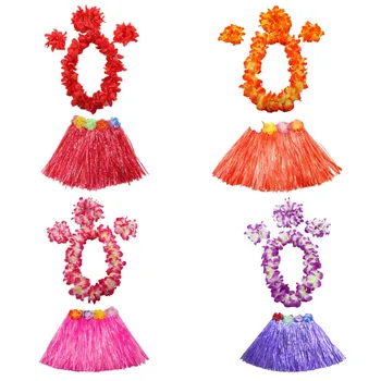 

Women 60cm Hawaii Leis Flower Headband Wristbands Garland Wreath Hula Party home decor wedding birthday