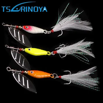

3Pcs Tsurinoya 15g 21g Metal Spoons Isca Artificial Pesca Spinner Bait Treble Hooks Fly Fishing Lure Spoon Carp Bass Lures Peche