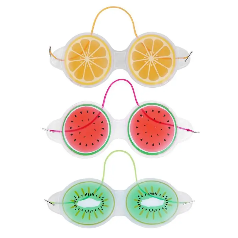 Фруктов гелевая ледяная маска для глаз для льда очки для устранения темных кругов для снятия признаков усталости с глаз