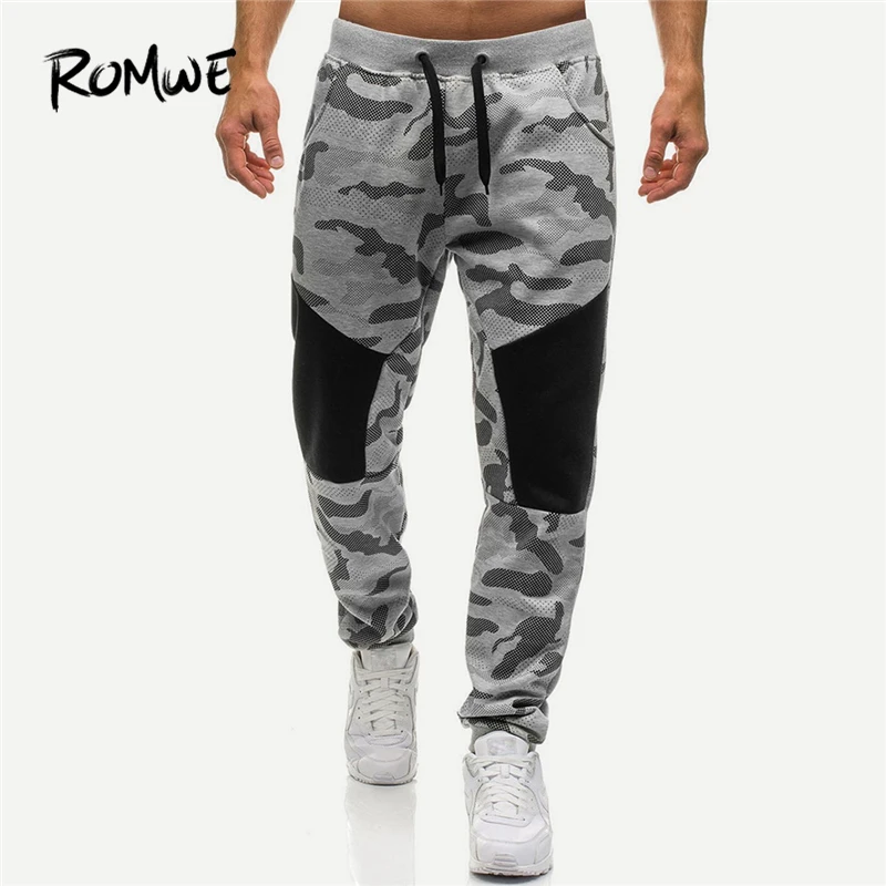 camo drawstring pants