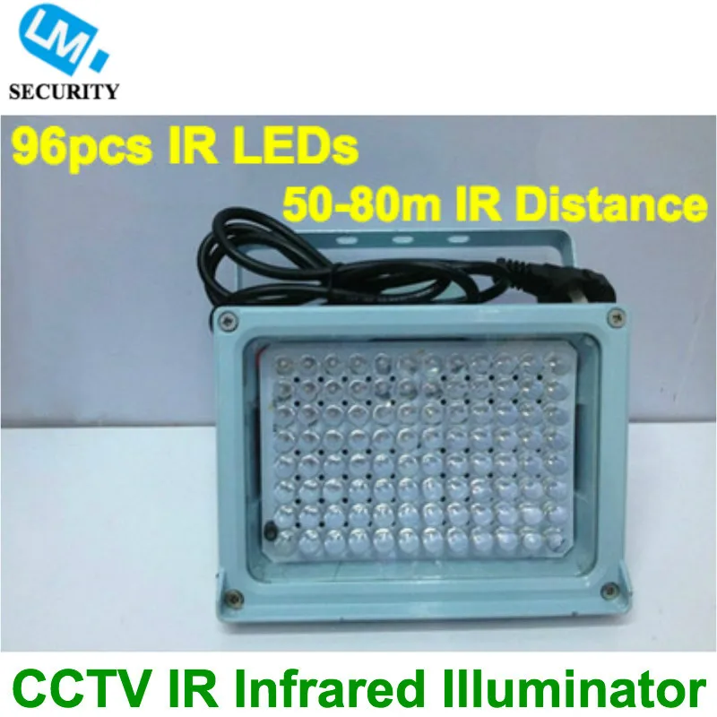 80m IR distance 96 Leds IR Illuminators Light IR Infrared Light LED CCTV Camera Night-vision Fill Light for CCTV Security Camera