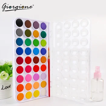 

Giorgione 12/16/24/28/36 Colors Solid Water Color Paints Outdoor Fundamentals Painting With Paintbrush Bright Color Portable