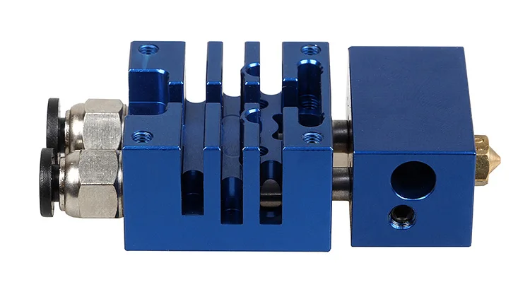 3DSWAY 3D Printer Parts Improved Version Based on E3D Cyclops 2 In 1 Out Hotend Dual Color Switching Hotend Kit 0.4mm1 (3)