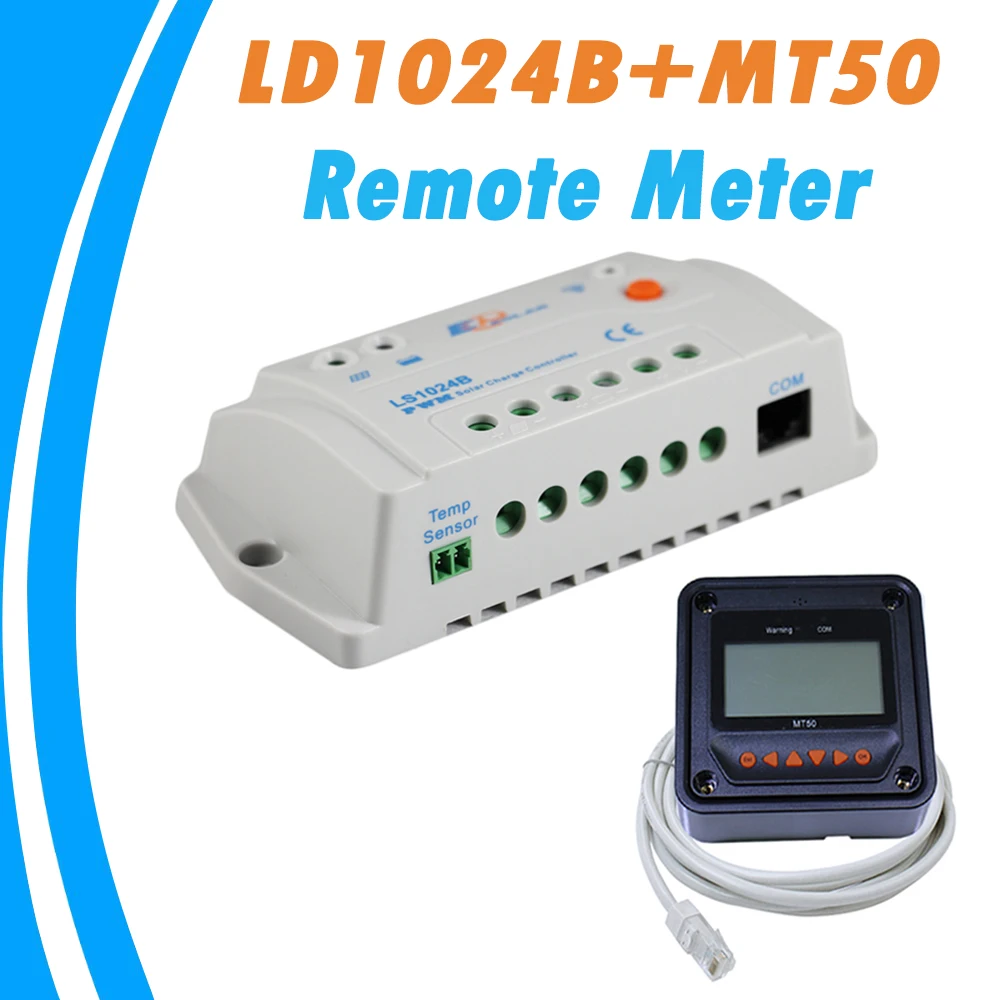 

10A Solar Controller LCD remote meter EPsolar 12V solar panel battery charge controller MT50 PWM solar charger regulator LS1024B