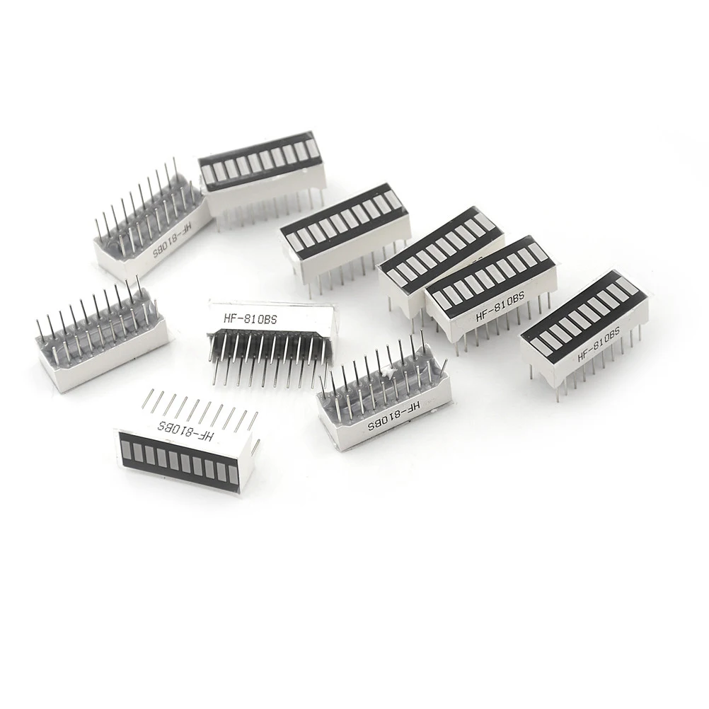

10pcs/lot Smart Electronics LED Bar Graph Display Ultra Bright Red 10 Segment Digital Tube Wholesale