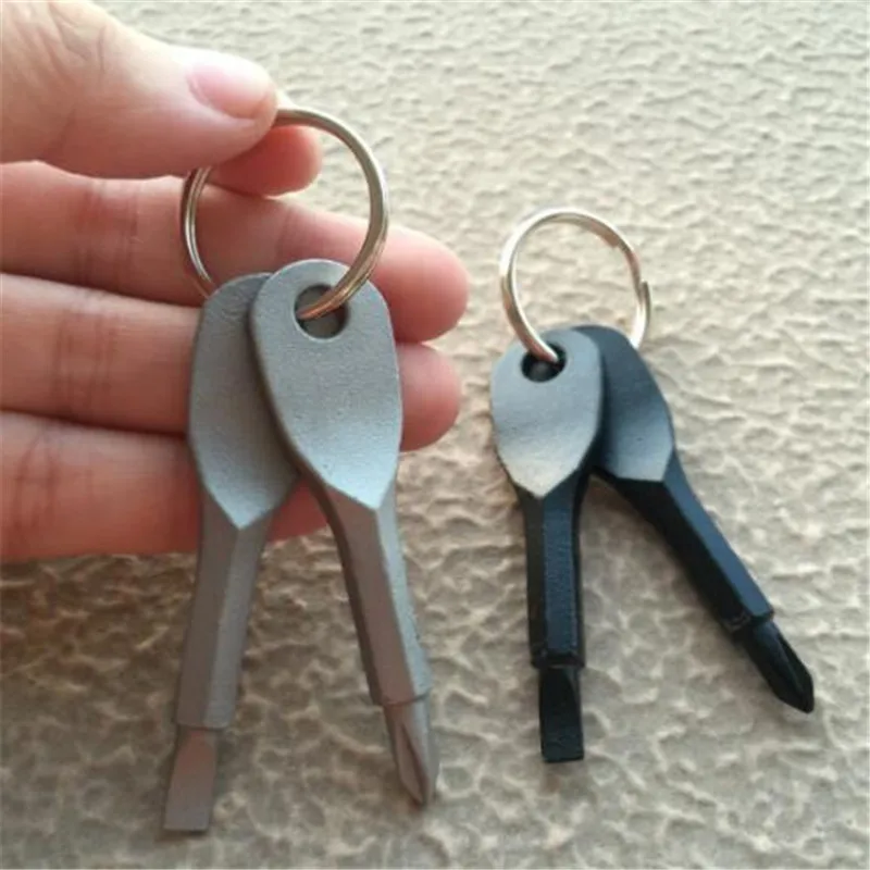 Selection 2 Keys Stainless Keychain Pocket Tool Screwdriver Set EDC Outdoor Multifunction | Украшения и аксессуары