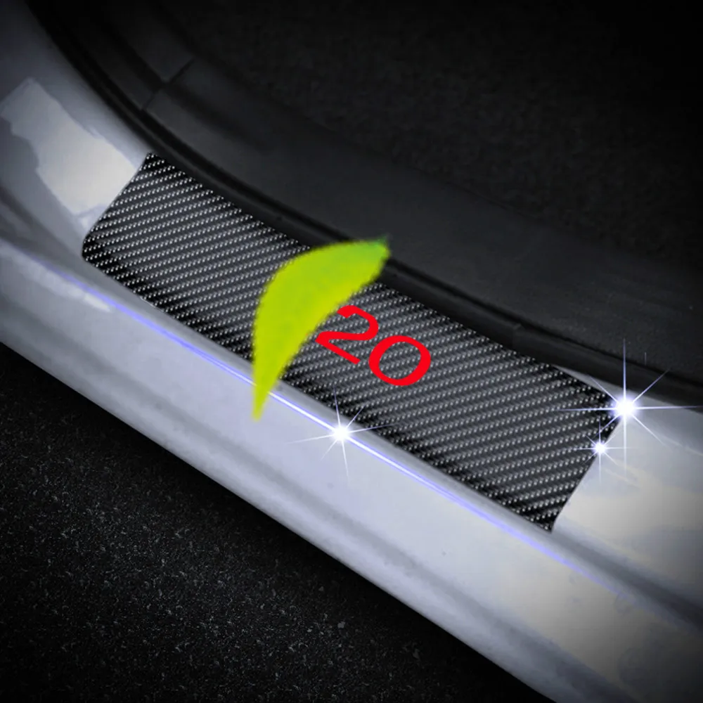 

For Hyundai I10 I20 Ix20 I30 Ix35 I40 Car Styling Door Threshold Plate Car Door Sills Scuff Plate 4D Carbon Fiber Vinyl Sticker
