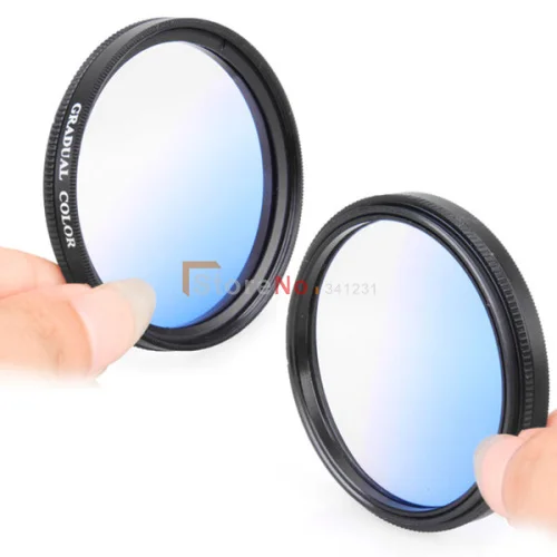

Green.L 67mm Graduated Neutral Density Filter Gradual Blue 67mm With Double Screw Mount t5i t3 t3i t2i 7d 50d 60d 600d lens
