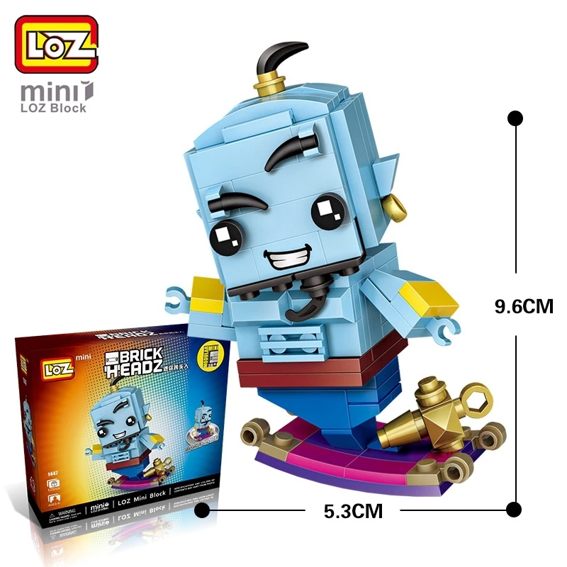 

LOZ Mini Blocks Aladdin Genie Action Figure Toys DIY Building Educational Block Toys for Kid Gift Bricks 1447