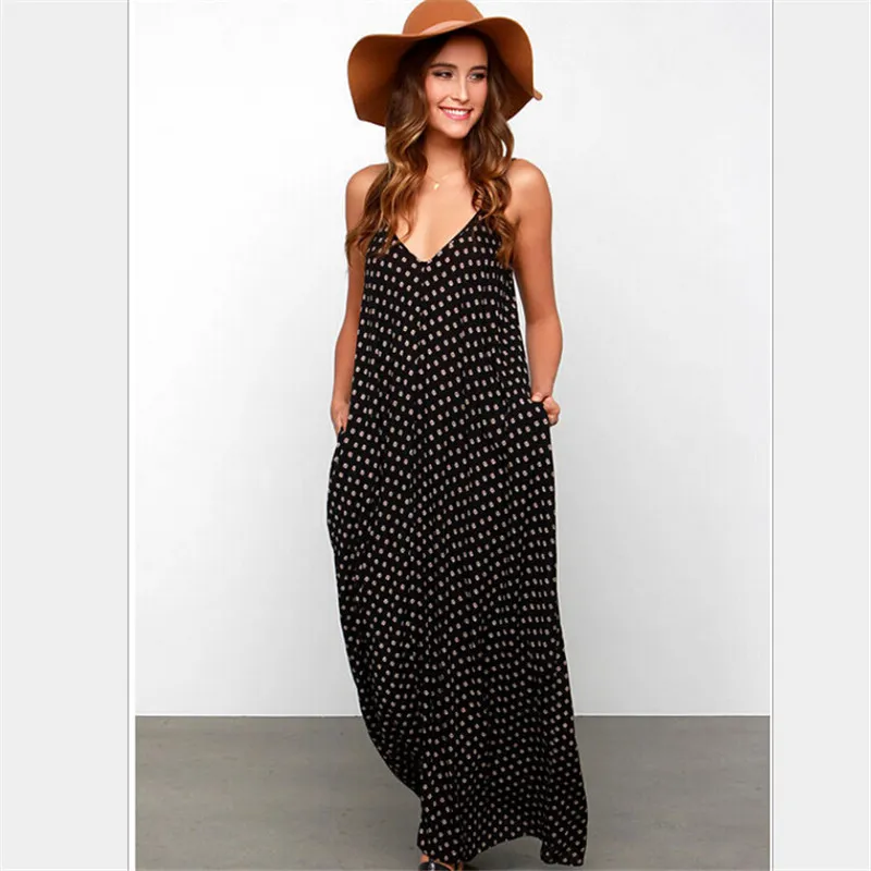 Us 66 15 Offwomen Hot Summer Dress Maxi Long Evening Party Beach Dress Sundress Uk Size 6 18 In Dresses From Womens Clothing On Aliexpresscom