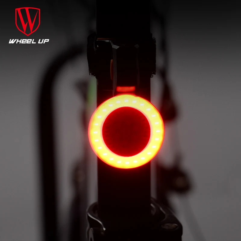 Велосипед Wheel Up Light круглый и любящий задний фонарь Usb Выделенный Водонепроницаемый Горный велосипед задние фары велосипеда Велосипедное оборудование