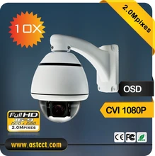 10x Zoom CVI PTZ Camera 2.0MP Sony Sensor CVI Mini High Speed Dome Camera 1080p CVI Output Camera Support Coaxial Cable control