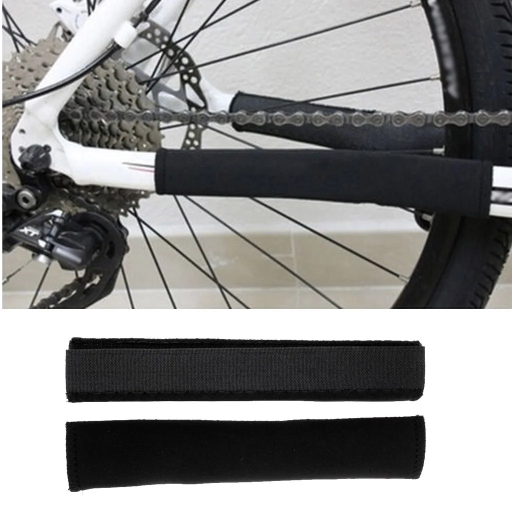 2X Cycling Bicycle Bike Frame Chain stay Protector Guard Nylon Pad Cover Wrap_sh 