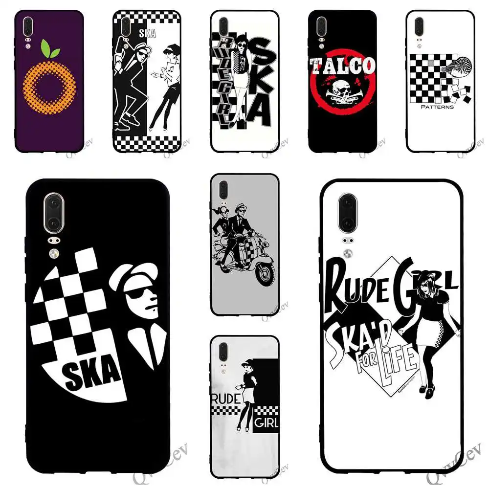 

Shockproof Ska Man Girl Phone Cover for Huawei P20 Pro Case P10 P8 Lite P9 Mini P Smart Mate 10 20 Covers