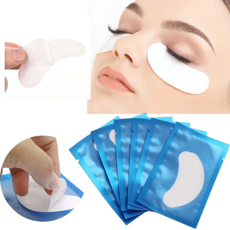 

10pairs Eyelash Extension Paper Patches Under Eye Pads Moisturizer Lash Extension Paper Patches Eye Tips Stickers Make Up Tools