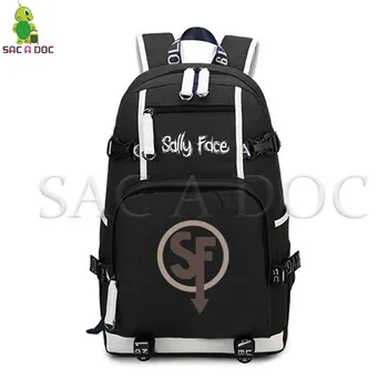 

Sally Face Cartoon Backpack Teenager Students School Bags Large Capacity Backpack Women Men Laptop Backpack Casual Travel Bags