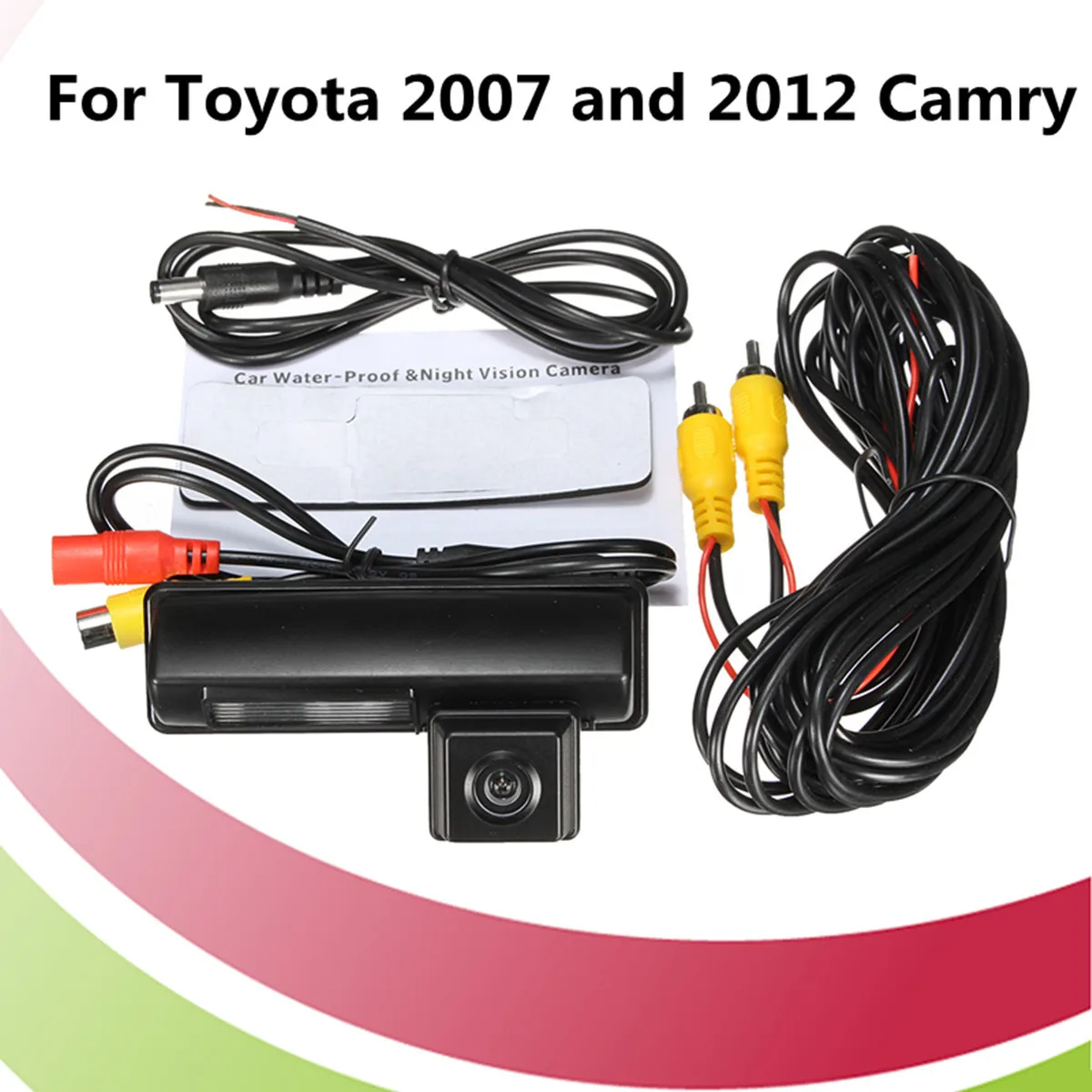 

KROAK CCD/HD Car Rear View Camera Fit For Toyota 2007 and 2012 Camry Reverse Backup Camera Parking Aid