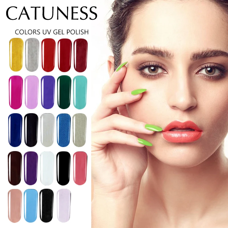 

CATUNESS Lucky Color Ordinary Gel Nail Polish Mixed Varnish Lasting UV LED Soak DIY Detachable Nail Glue Need Manicure Tools