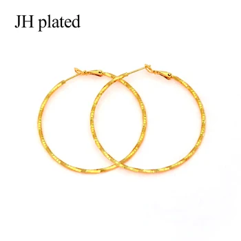 

JHplated Fashion New jewelry Auricular circle Africa Wedding big Earrings for women Party Gifts jewelry Middle East Wedding Gift