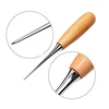 Leathwe ensemble d'outils de couture en cuir Machine à coudre à la main aiguilles de fil ciré pour artisanat cuir bricolage bandes de ceinture outils de cordonnier ► Photo 2/4