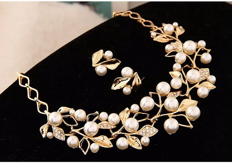 MINHIN изящный посеребренный ювелирный набор из 2 предметов для невесты, модное ожерелье, серьги-гвоздики для девушек, красивые вечерние аксессуары