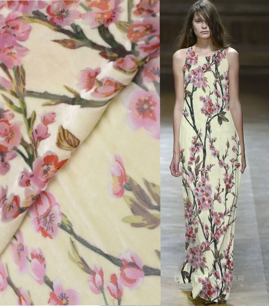 Telas algodon 3d шелковая бархатная ткань цветы tessuto velours thermocollant tissu japonais платье костюм хлопок ткань метр замша ткань трикотаж жаккардовая ткань бархат ткань трикотаж ткань Ткань ткани