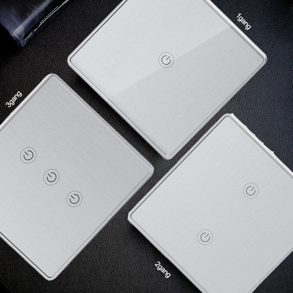 Silver-EU-Wifi-Smart-light-Switch-Touch-Glass-Panel 1gang-smart-life