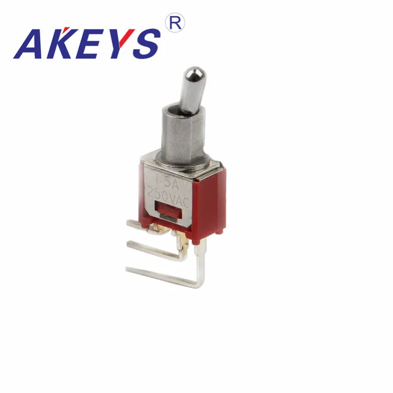 

1PCS Toggle switch SMTS-102-C4B-N0 Angle 90 degrees 2T3P power/toggle switch