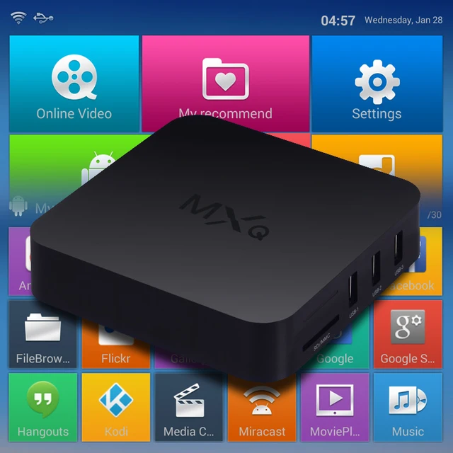 MXQ Kodi TV Box Amlogic S805 1+8G Quad Core Google Android 4.4 Kitkat