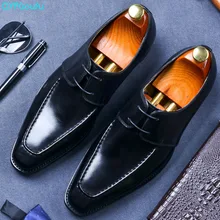 2019 High Quality Men Dress Shoes Genuine Leather Black Luxury Italian Brand Fashion Business Oxford Shoes 2019 High Quality Men Dress Shoes Genuine Leather Black Luxury Italian Brand Fashion Business Oxford Shoes