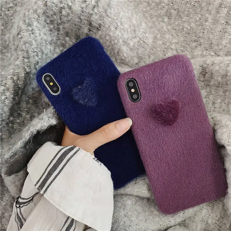 

Wool Love For Iphone 6 6s 7 8P X Xs Xr Ma Simple Explosion Wool Love Mobile Phone Case