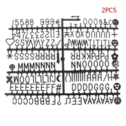 2 шт. символов для фетра доска для писем 340 шт. цифры алфавитов и Emojis для доска для писем черный