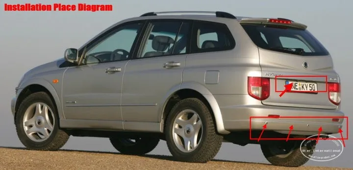 Liislee для SSang Yong Kyron-автомобильные парковочные датчики+ камера заднего вида = 2 в 1 визуальная/Биби сигнализация парковочная система
