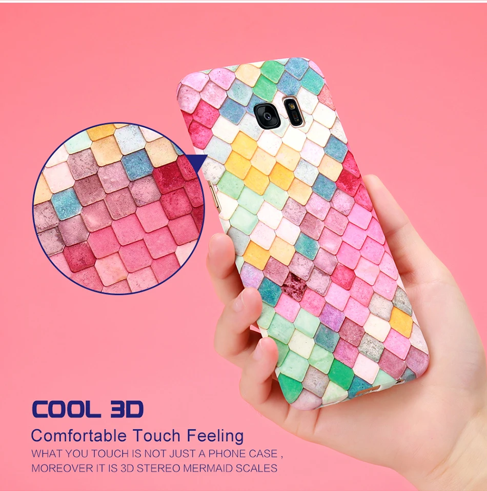 3D Scales Colorful Case For Phone 6 5 6S 7 Plus (3)