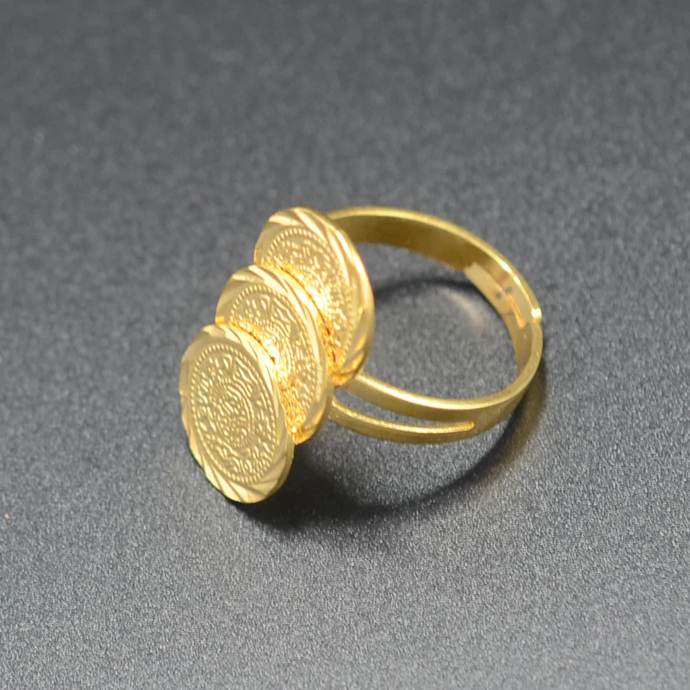 Anniyo Arab Ancient Coin Ring Free Size Women Girl Middle Eastern Jewelry Money Muslim Islam,Wholesale Coins Ring Africa #045406