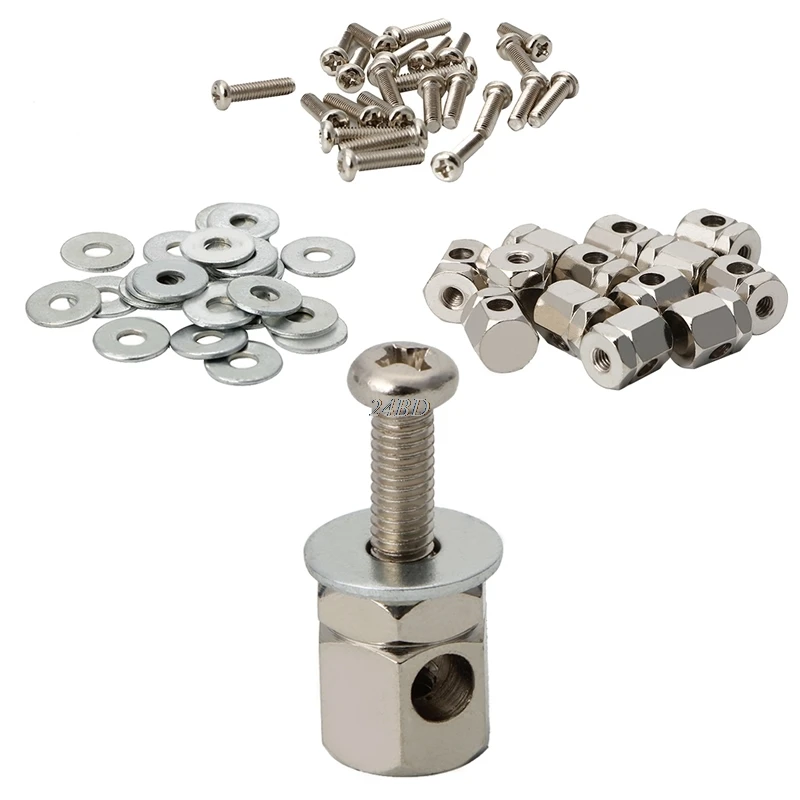 Chrome Plated Banjo Brackets Lugs Bolts For Banjo Parts Replacement