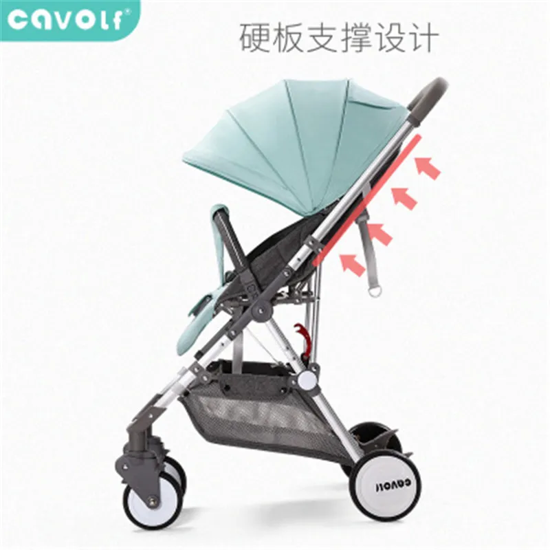 5.5Kg High Landscape Baby Stroller Lightweight Baby Strollers Foldable Portable Four-wheel Trolley