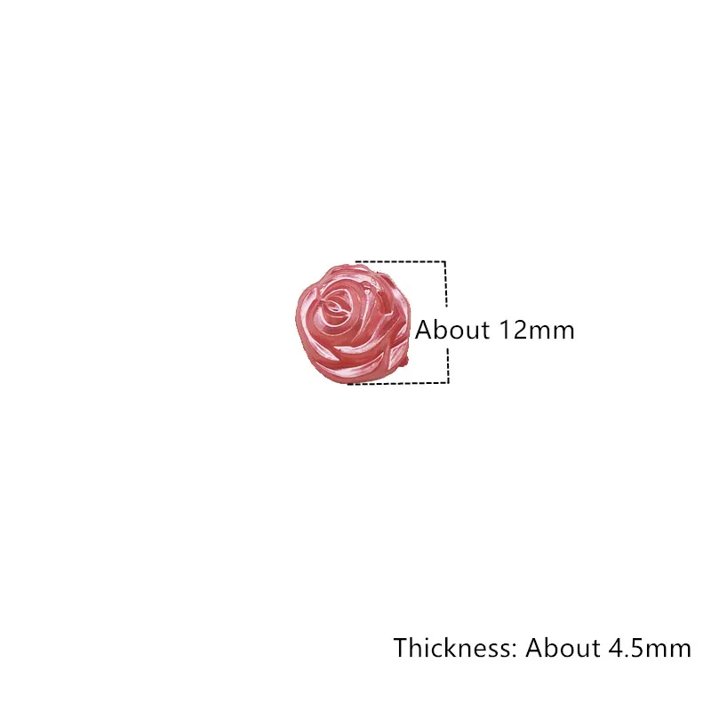 100 шт 12 мм Цветок розы Имитация половинки жемчужных бусин украшения мода Сделай Сам ремесла поставки плоская спина, кабошон бисер Новинка