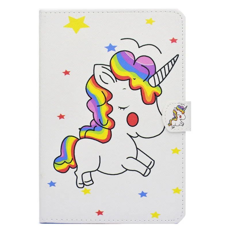 Wekays For Apple IPad Pro 10.5 inch 2017 Cartoon Unicorn Leather Flip Stand Case sFor Coque IPad Pro 10.5 Tablet Cover Case Kids