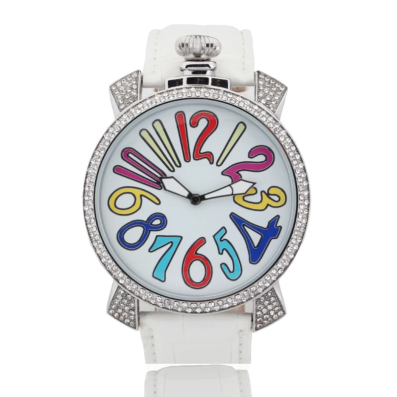Fashion iron ladies watch the new Italian Gaga watch fashion gaga quartz watch unisex big dial