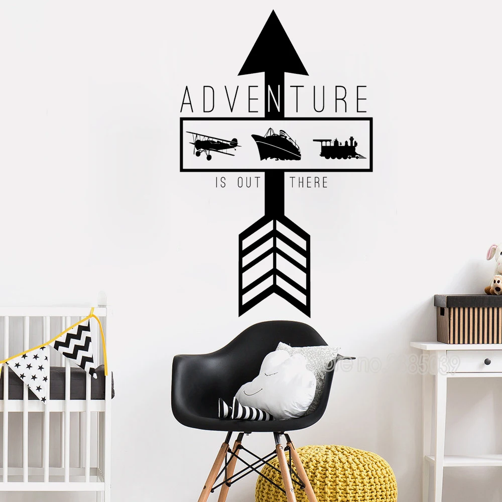 

Виниловые художественные наклейки на стену с цитатами «Приключения: нет, Стрела», виниловые наклейки для гостиной, спальни, винно-пареде, домашний декор, новинка LC570