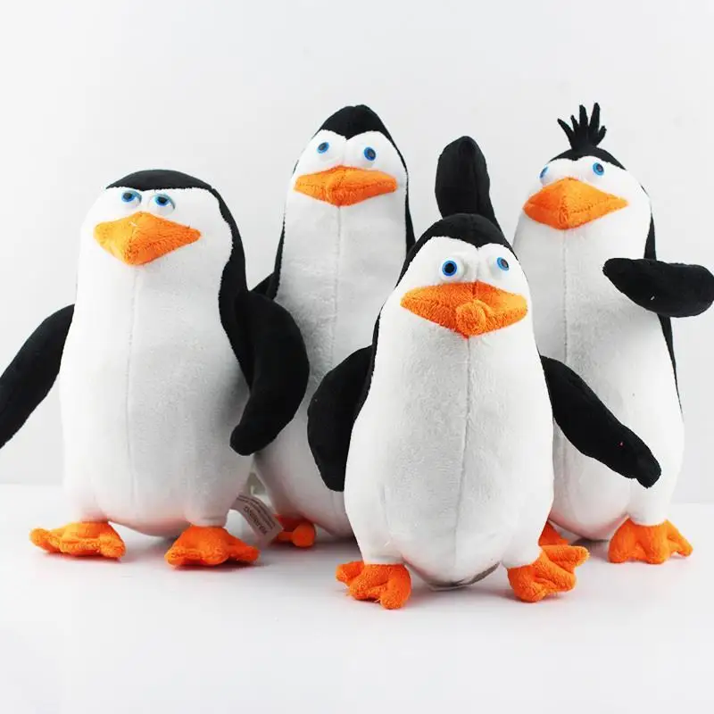 Hot The Penguins of Madagascar Plush Stuffed Toy 20 30cm Doll For