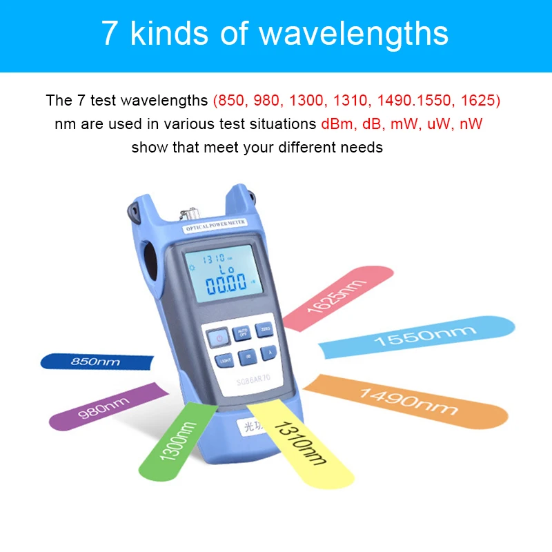  Optical fiber cold connection tool kit Fiber Optic Tool Set/Optical Power Meter/Fiber optic light p