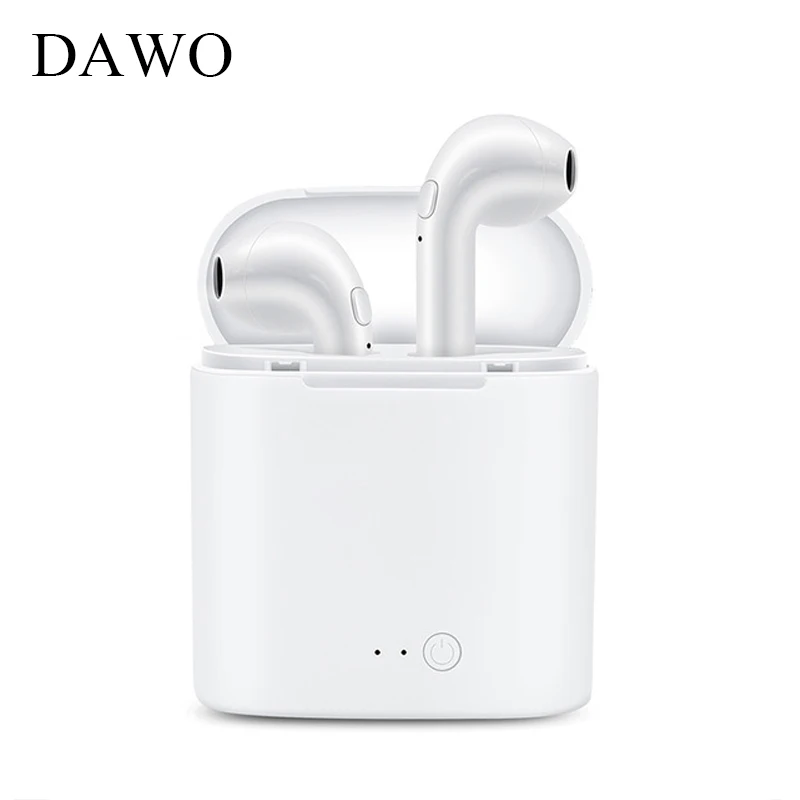 DAWO i7s Bluetooth Earphone Earbuds Wireless Headset Double Stereo Music Headphone For Android iphone 7 plus 6s 6 PK S530 | Электроника