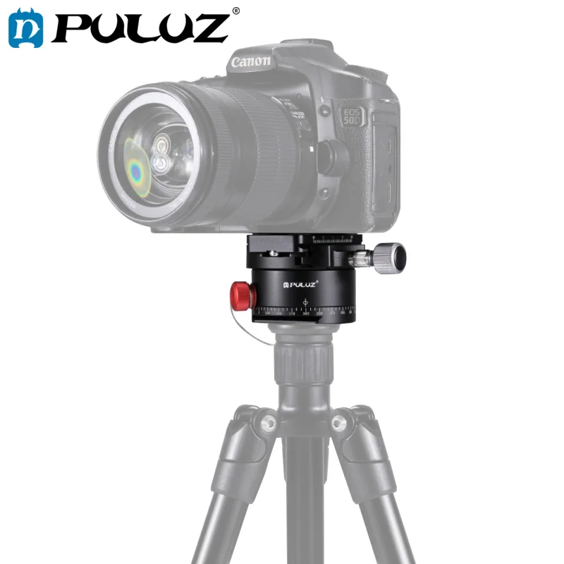 

PULUZ Panoramic Ballhead For Camera Indexing Rotator Ball Head+Quick Release Plate Aluminum Alloy Tripod Head