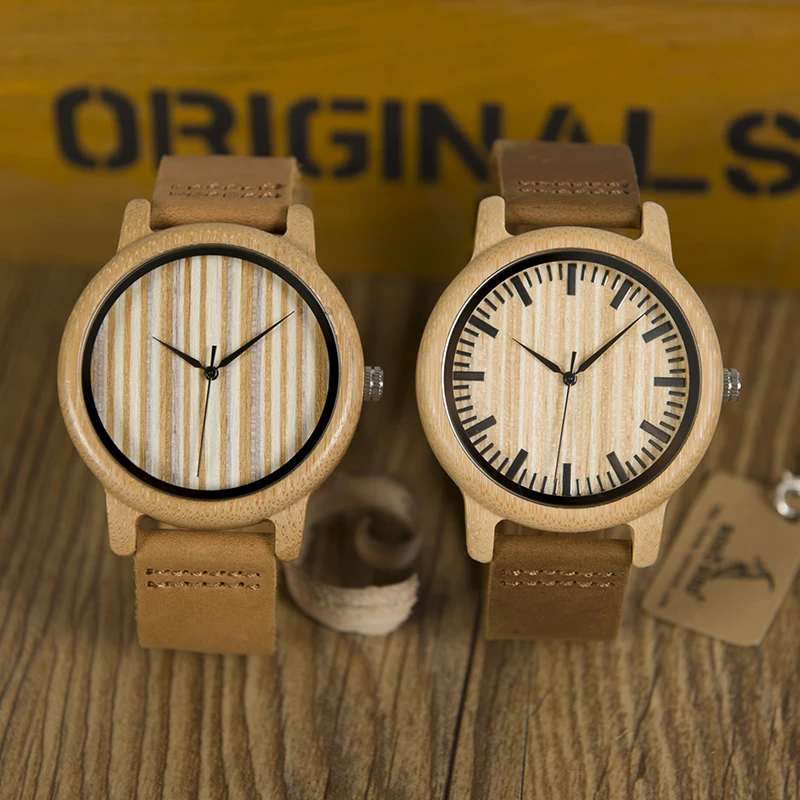 BOBO BIRD WA20A21 повседневные деревянные часы мужские бамбуковые кварцевые часы с кожаными ремешками relojes mujer marca de lujo с подарочной коробкой