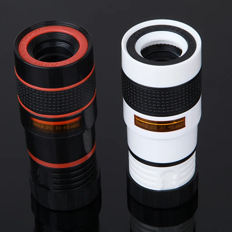 

Clip-on 8x18 Optical Zoom Mobile Phone Telescope Lens HD Telescope Camera Lens For Universal Mobile Phone High Quality