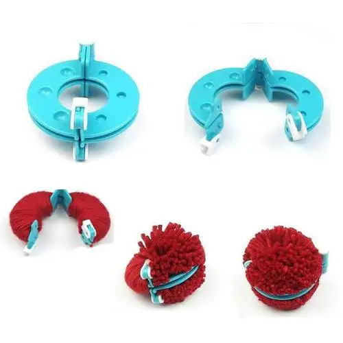 

Hot Sale DIY Pompoms Device Maker Fluff Ball Weaver Needle Craft Knitting Tool 4 Pcs