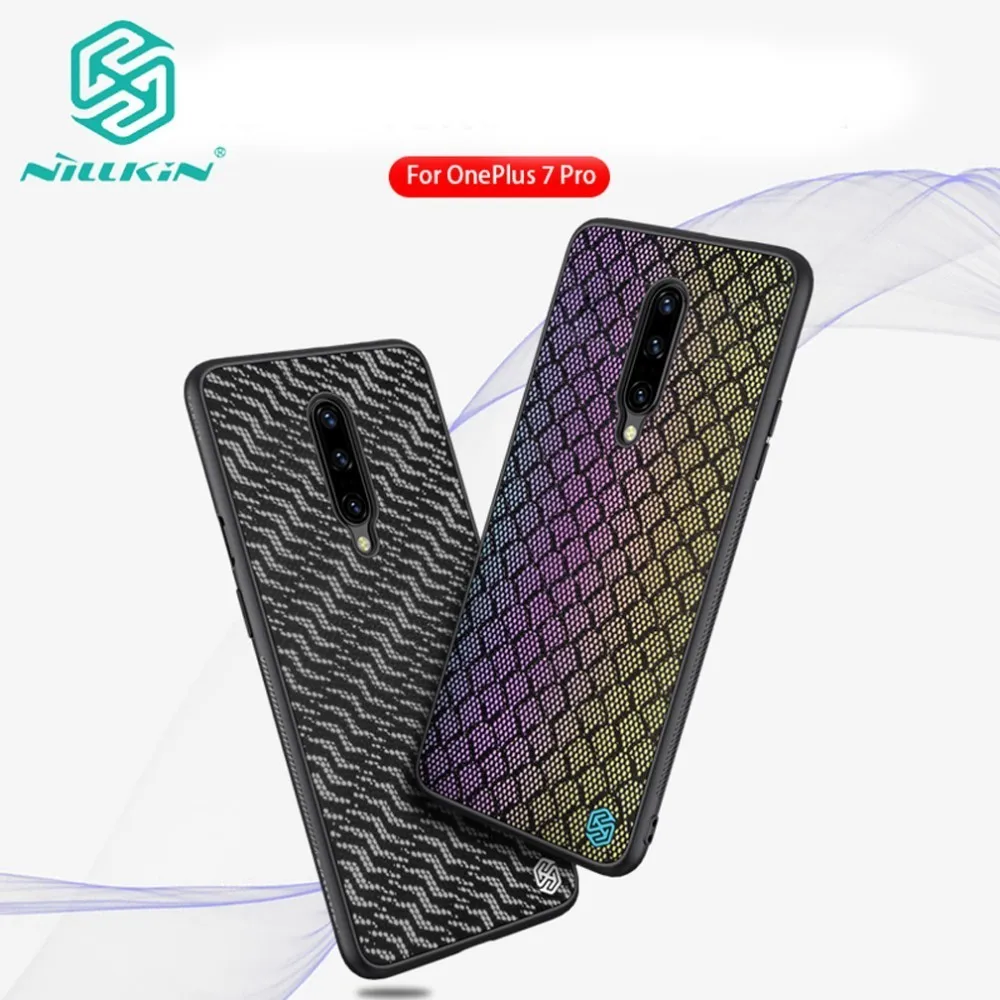 

NILLKIN Twinkle Case For OnePlus 7 Pro Leather Frame Flexible TPU & PC Back Shell Cover For OnePlus 7 Pro Cases