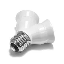 Высокое качество E27 к 2E27 адаптер E27 разветвитель цоколь патрон лампы конвертер адаптер питания светодиодный светильник лампа удлинитель